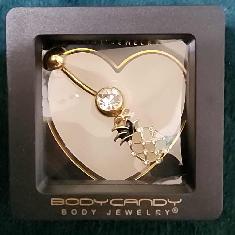 Pineapple belly button ring - Picture 2 of 3